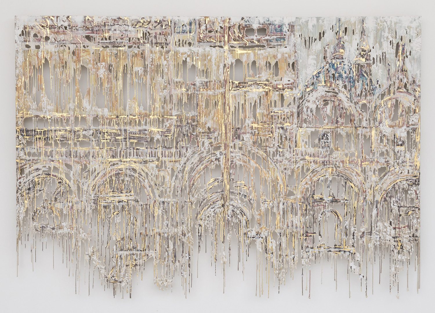 Diana Al-Hadid, Sinking and Scaffolding, 2015, Moran Moran Gallery